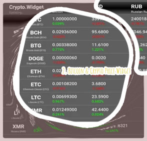 Crypto widget